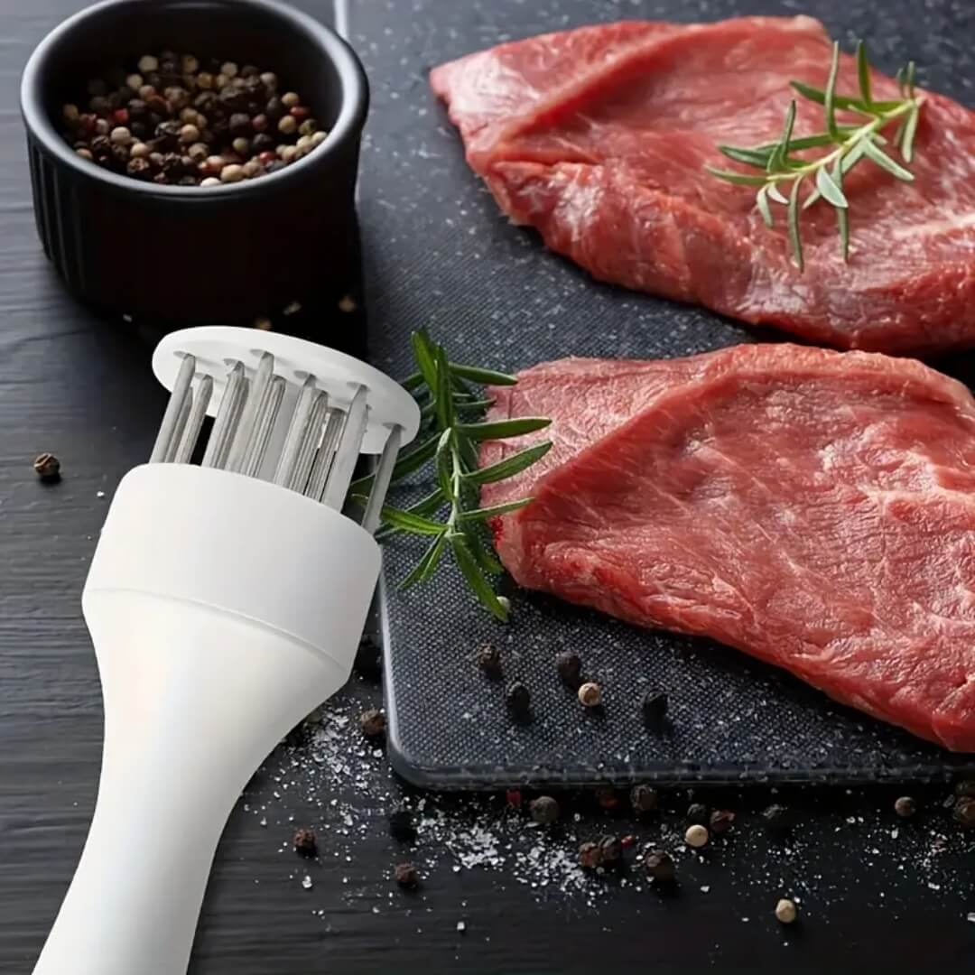 1+1 Gratis | TendMeat – Fleischklopfer aus Edelstahl für saftiges, aromatisches Kochen