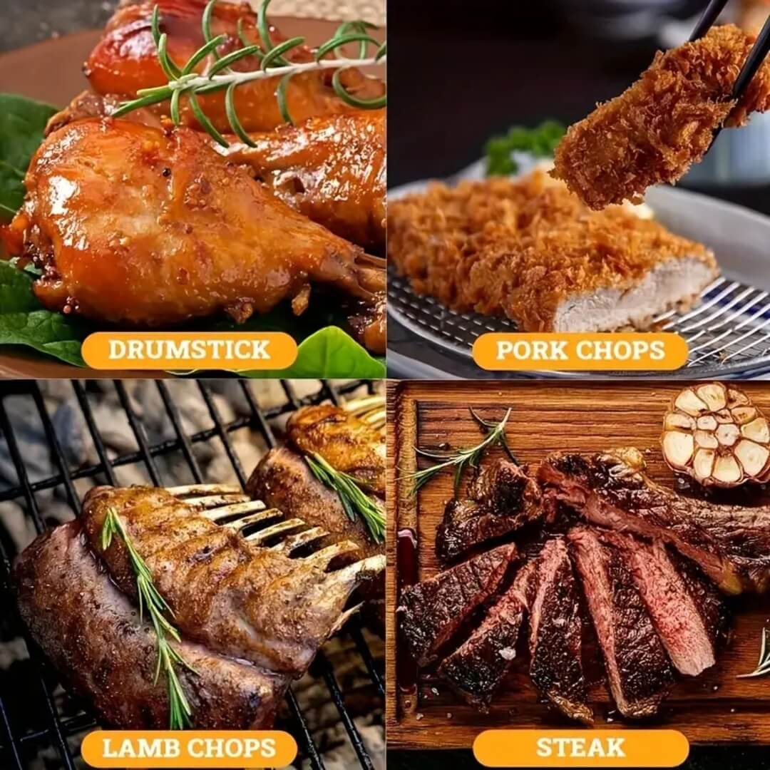 1+1 Gratis | TendMeat – Fleischklopfer aus Edelstahl für saftiges, aromatisches Kochen