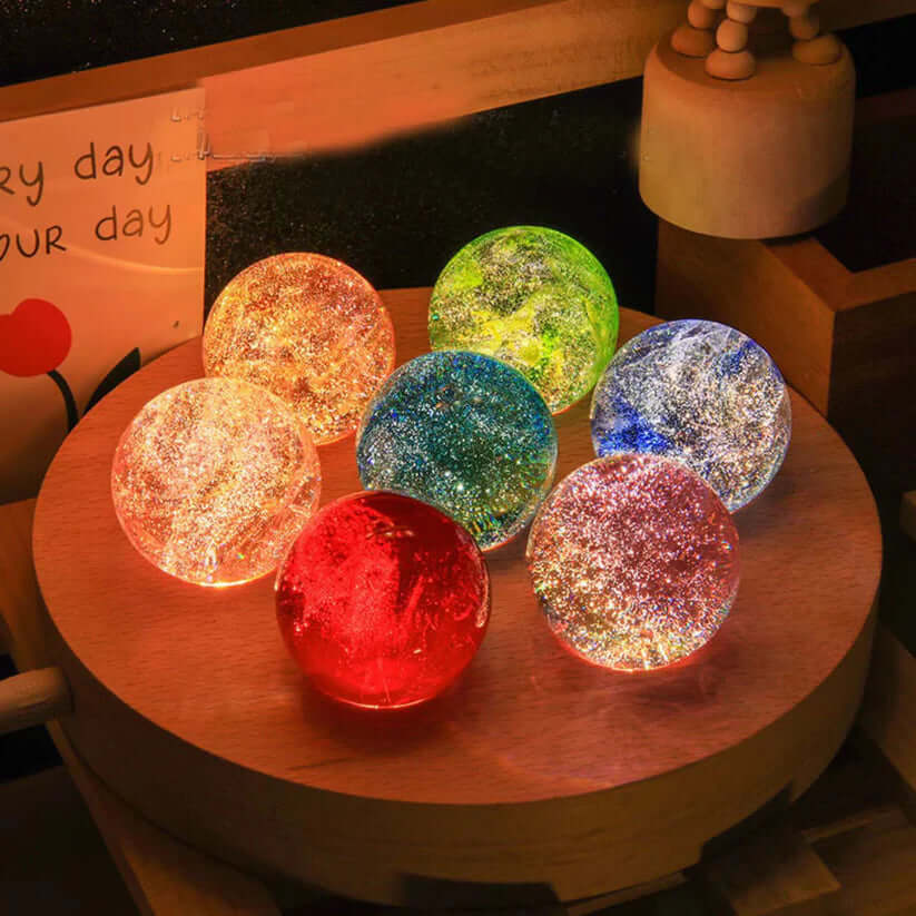 EmoSphere™ – 7-teiliges Emotions-Galaxie-Kristallkugel-Set