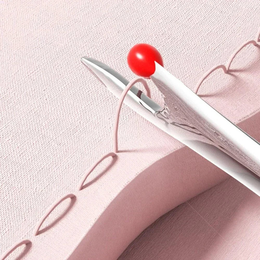 Nadeleinfädler und Nahttrenner 2-in-1, Kunststoff, 10,5 cm | Grün, Gelb oder Lila | Fädelt Nadeln in Sekunden ein 3