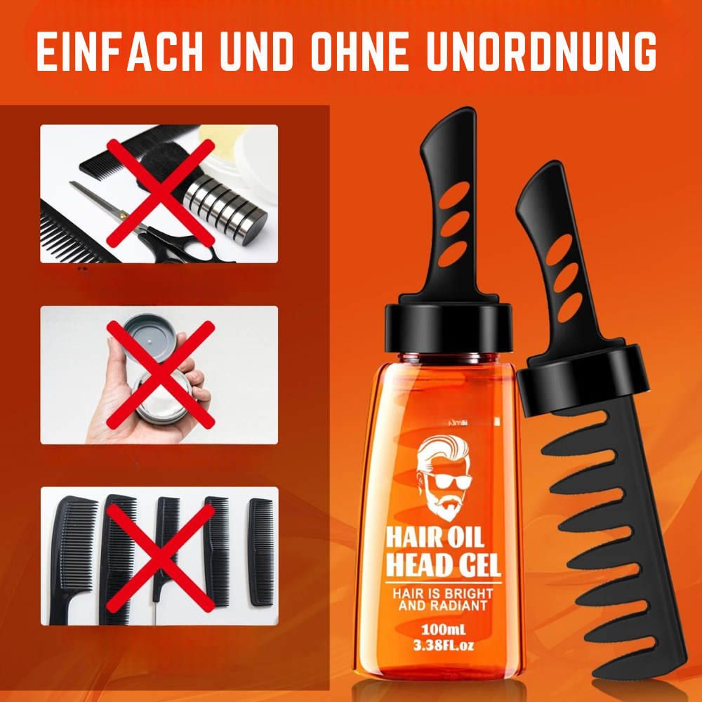 1+1 Gratis | TwinGroom - 2-in-1 Haargel mit Kamm