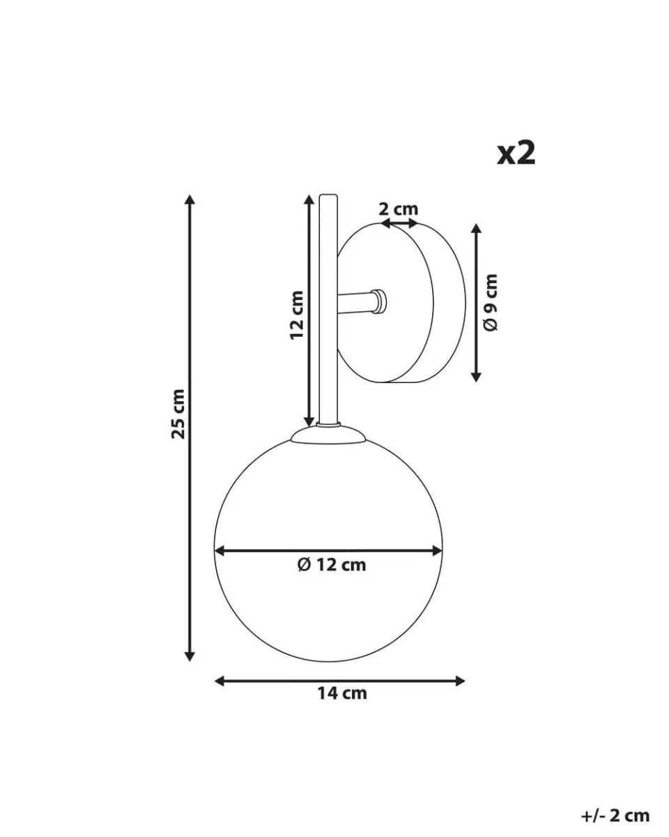 Wandleuchte Glas Handgefertigt Eisen-Akzente Dekorativ 7