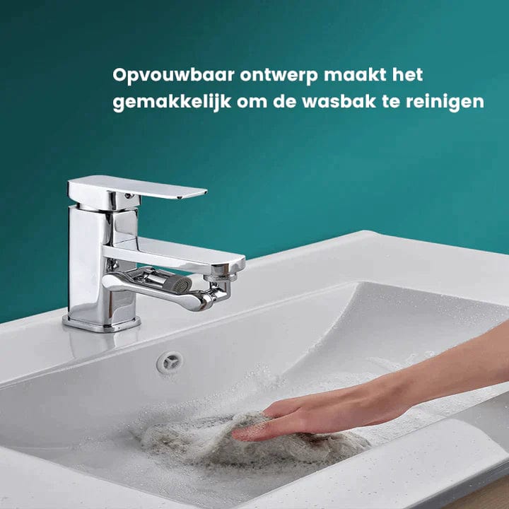 360° Drehbarer Wasserhahnaufsatz aus Kupfer und ABS | 1080° Flexibler Kopf, 2 Strahlmodi | Ideal für Küche und Bad 10