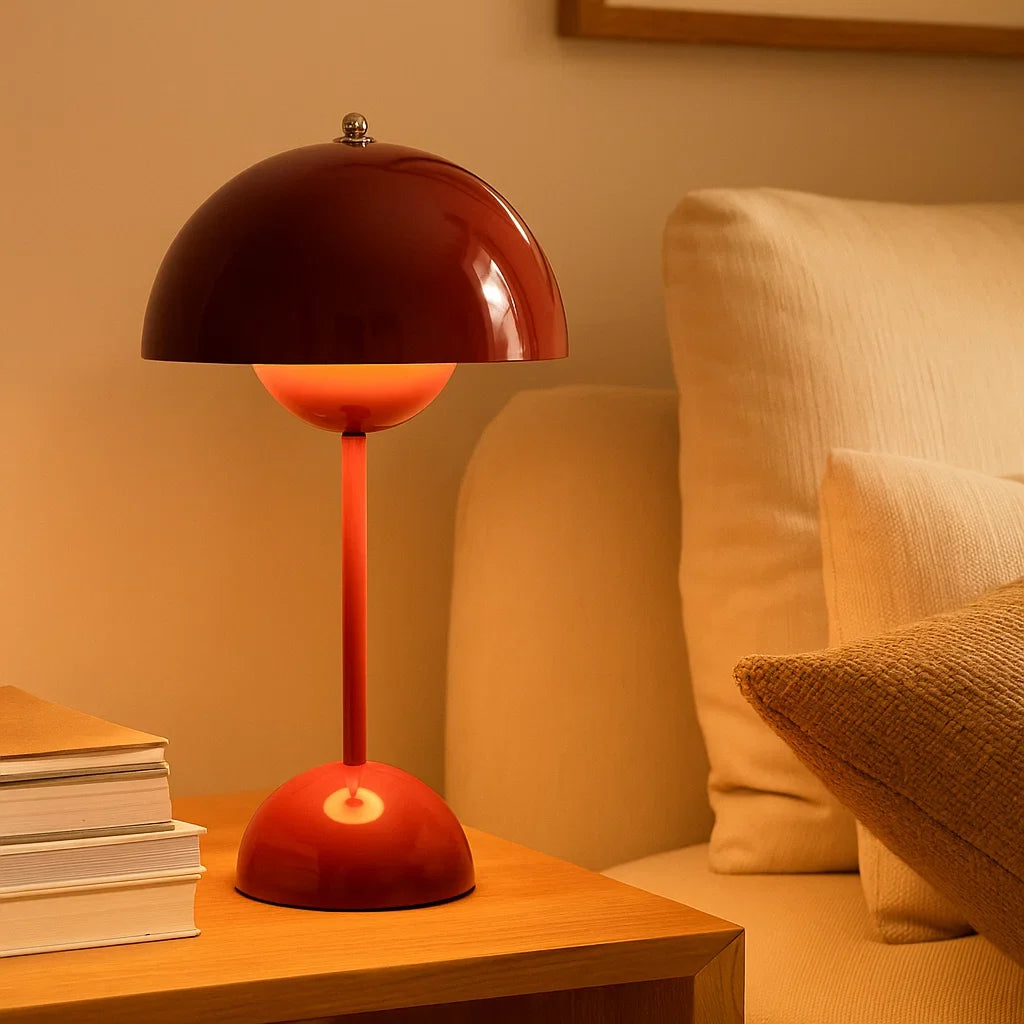 Touch-Tischleuchte Skandinavisches Design | Dimmbar in 3 Stufen, 8 Farben | Warmweißes LED-Licht ohne Blendung 1