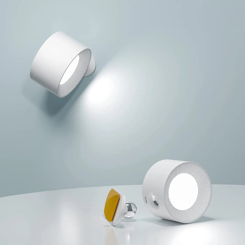 LED-Wandleuchte kabellos & abnehmbar | 360° drehbar mit Touch- oder Fernbedienung | Akku 2000 mAh, 3 Lichtfarben 1