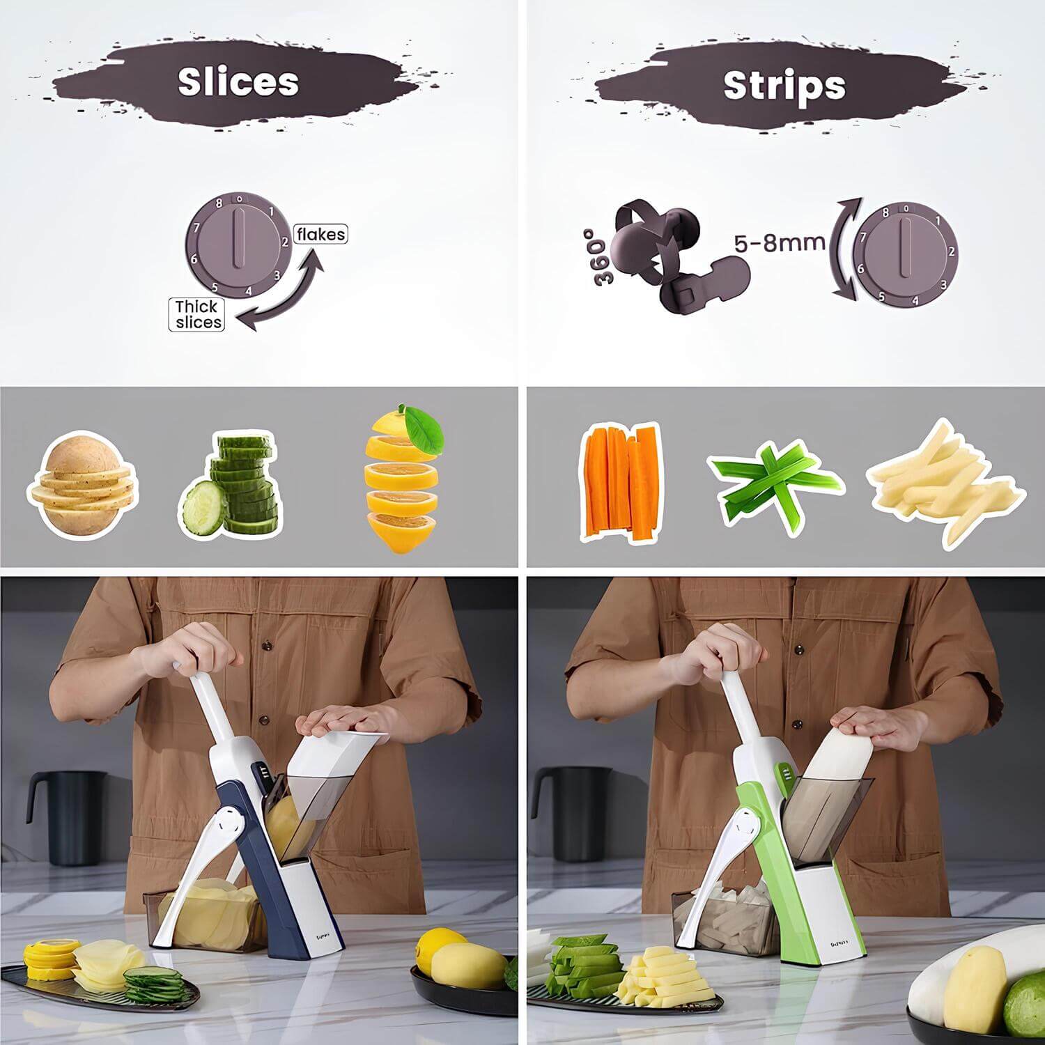 ChopSlice™ - Multifunktionale Küchenschneidemaschine