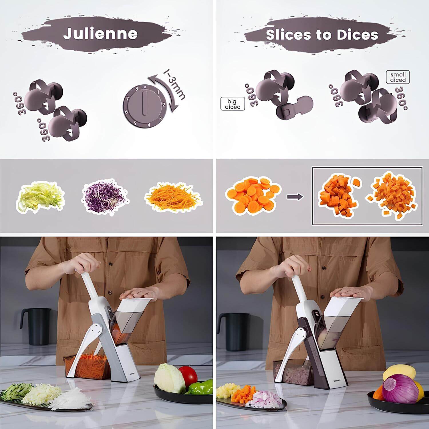 ChopSlice™ - Multifunktionale Küchenschneidemaschine