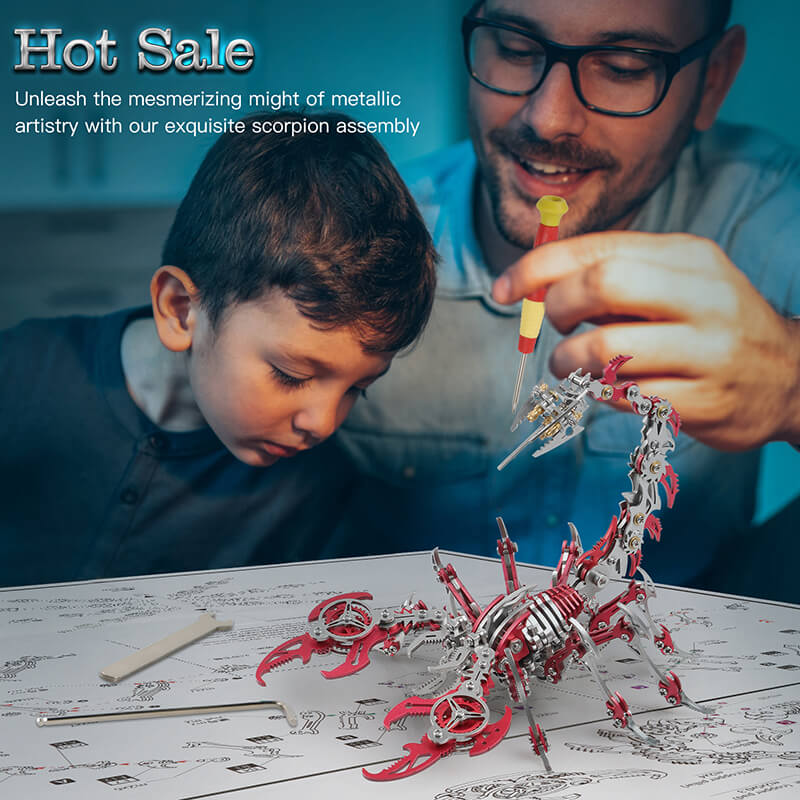 Scorpi™ - 3D Skorpion Metall Modell Bausatz für Geschenke und Dekoration